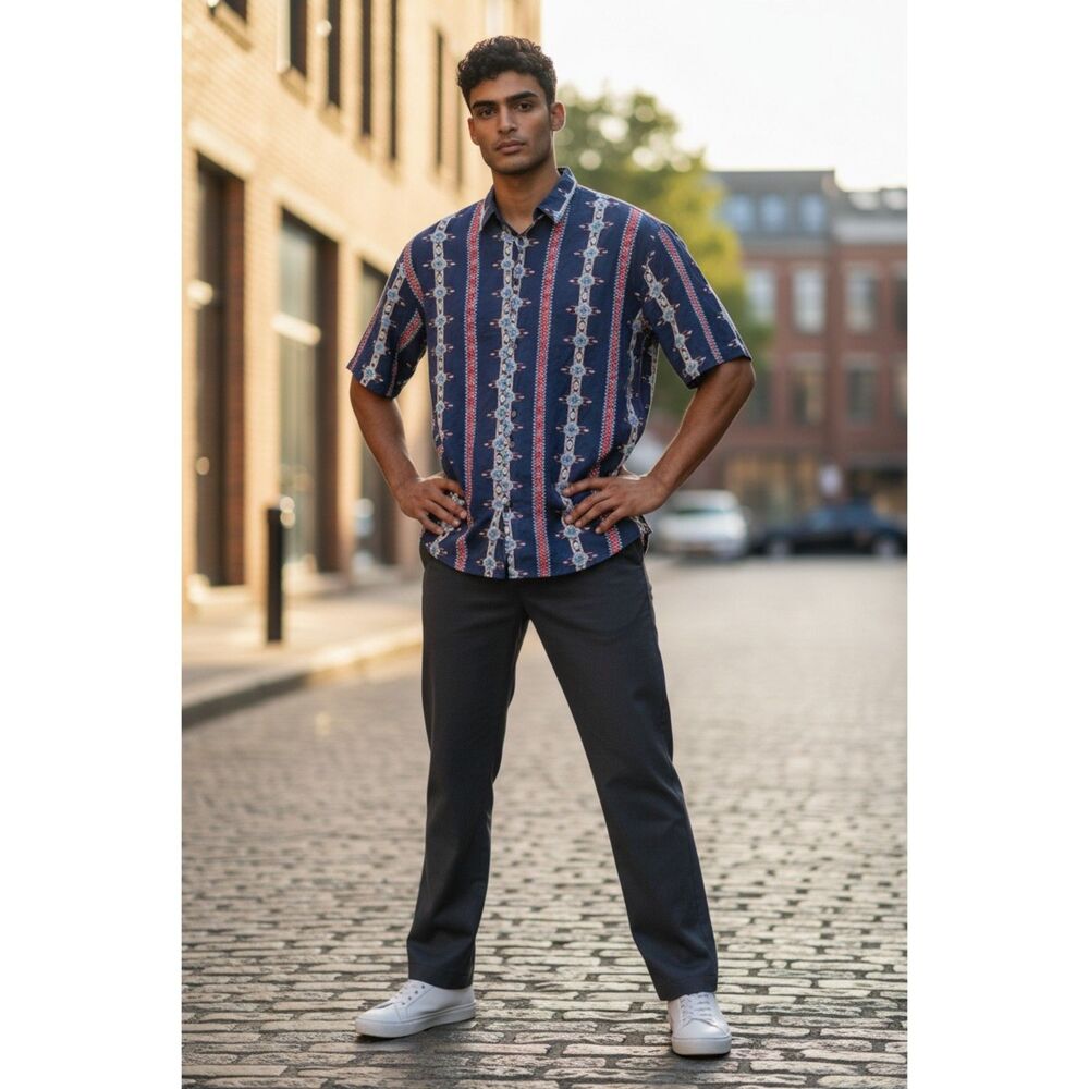 Vatpave Aztec XL Button-Down Shirt